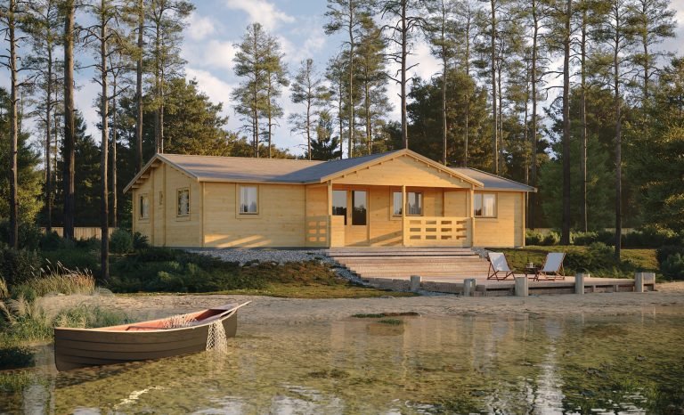 Residential log homes. Maison residentielles en bois